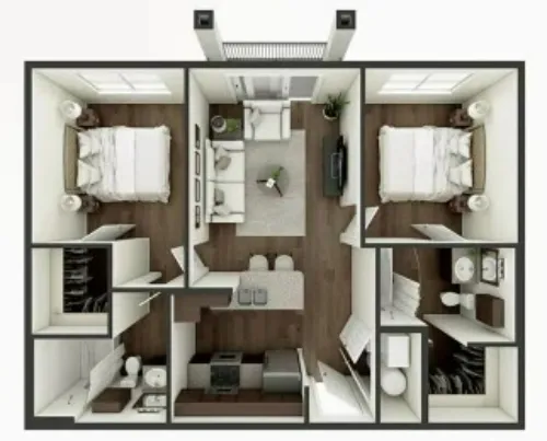 Hunters Way Apartments Lubbock FloorPlan 7