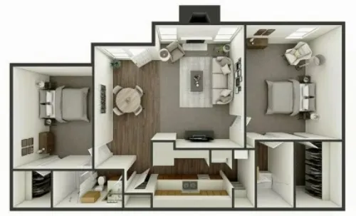 Hunters Way Apartments Lubbock FloorPlan 8
