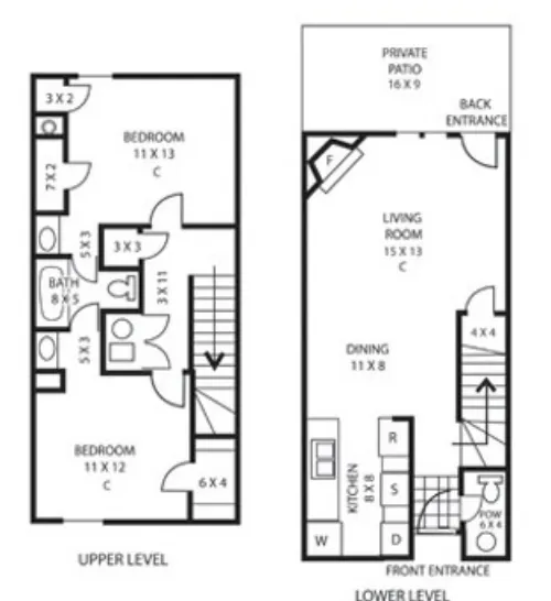 Las Colinas Apartments Lubbock FLoorPlan 2