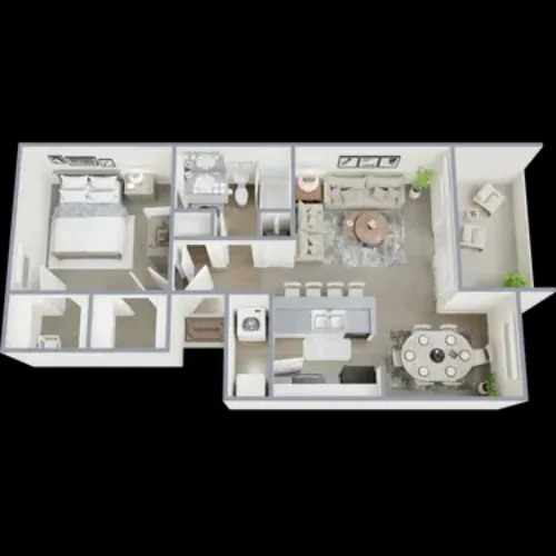 Meridian Park Apartments Lubbock FloorPlan 2