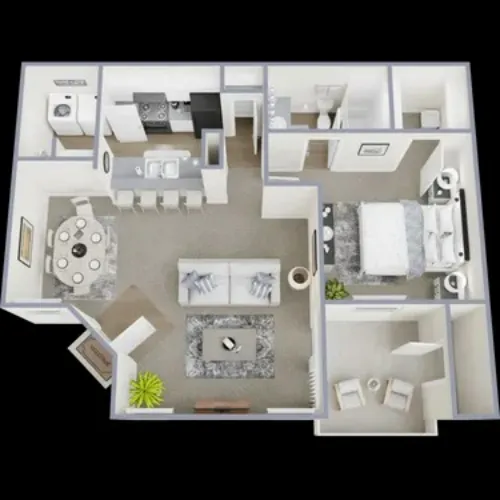 Meridian Park Apartments Lubbock FloorPlan 3
