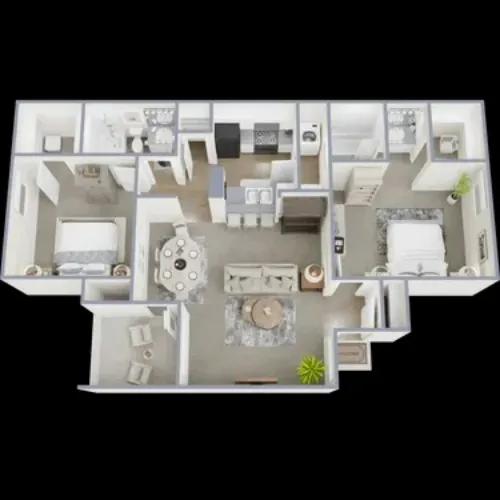 Meridian Park Apartments Lubbock FloorPlan 4