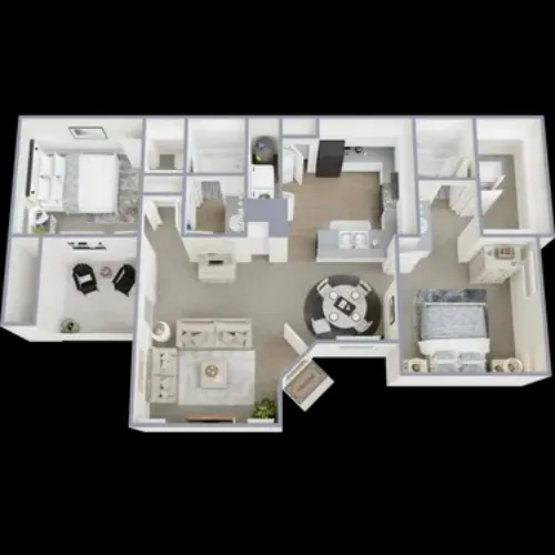Meridian Park Apartments Lubbock FloorPlan 5
