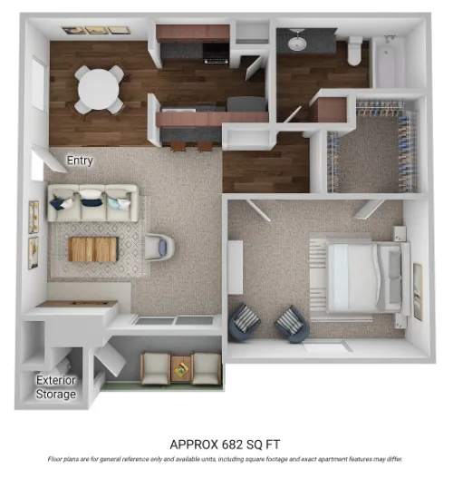 Palisades Park Apartments Universal City Floorplan 2
