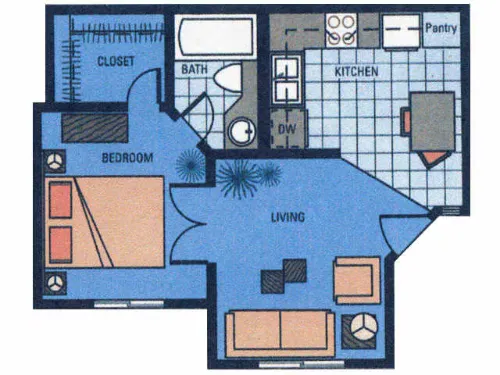 ParkVista Apartments San Antonio Floorplan 2