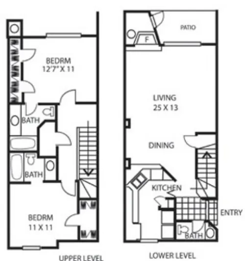 Parkridge Place Apartments Lubbock FloorPlan 3