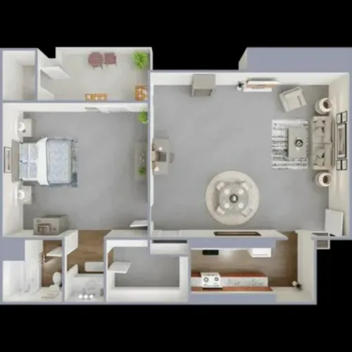 Parkside Apartments Lubbock FloorPlan 2