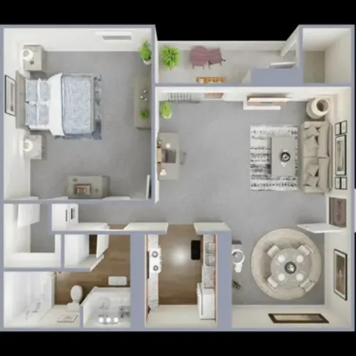 Parkside Apartments Lubbock FloorPlan 4