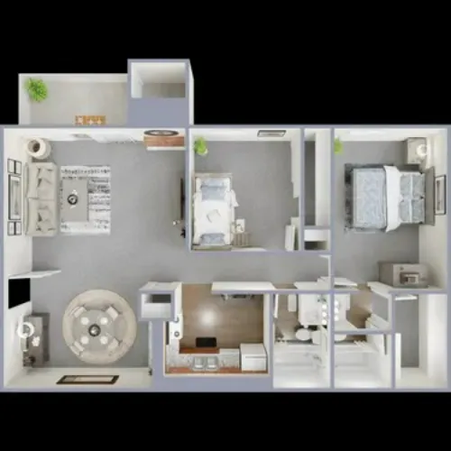 Parkside Apartments Lubbock FloorPlan 5