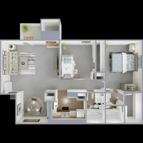 Parkside Apartments Lubbock FloorPlan 7