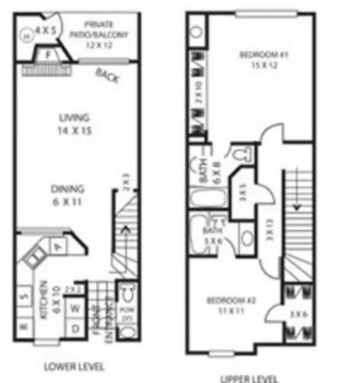 Quail Creek Apartments Lubbock FloorPlan 2