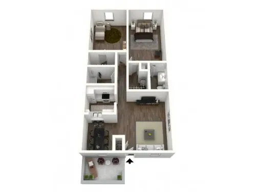 Savannah Oaks Apartments floor plan 2