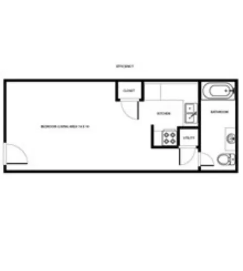 St Francis Village Apartments Lubbock FloorPlan 1