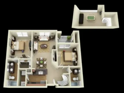 The Centre Suites Lubbock FloorPlan 18