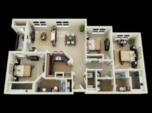 The Centre Suites Lubbock FloorPlan 19