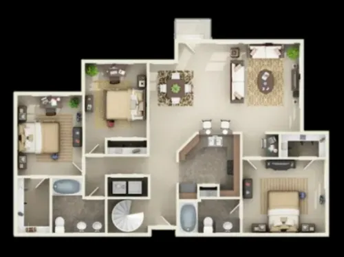 The Centre Suites Lubbock FloorPlan 20