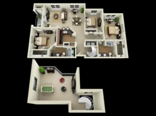 The Centre Suites Lubbock FloorPlan 24