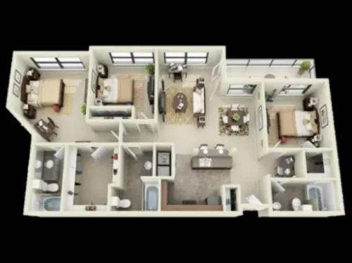 The Centre Suites Lubbock FloorPlan 26