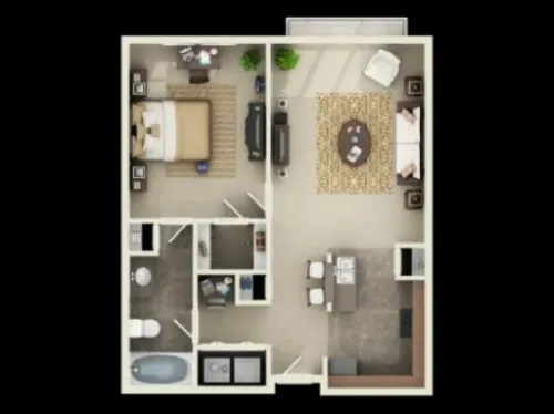 The Centre Suites Lubbock FloorPlan 4