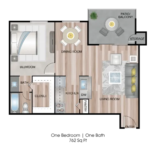 The Keller Apartments San Antonio Floorplan 3
