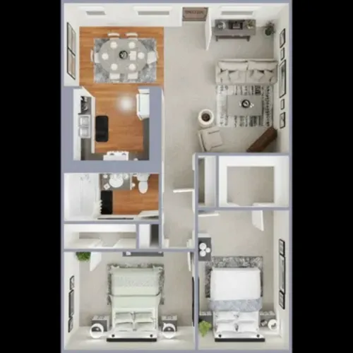 The Landing at Pinewood Park Lubbock FloorPlan 2