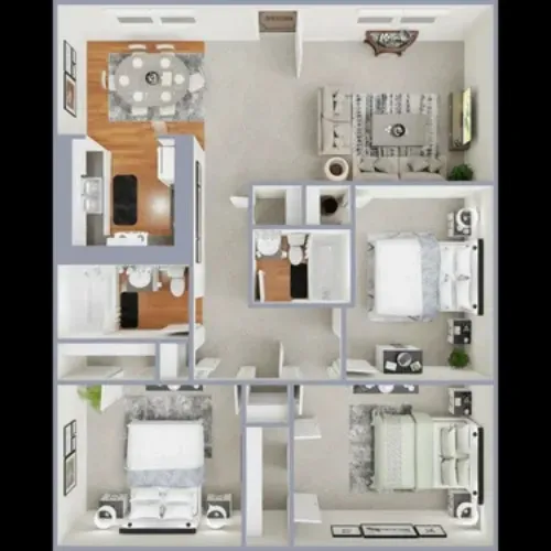 The Landing at Pinewood Park Lubbock FloorPlan 3
