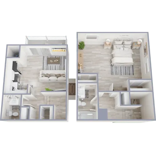 The Lynx Townhomes and Apartments San Marcos Floorplan 2