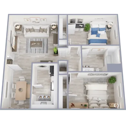 The Lynx Townhomes and Apartments San Marcos Floorplan 3