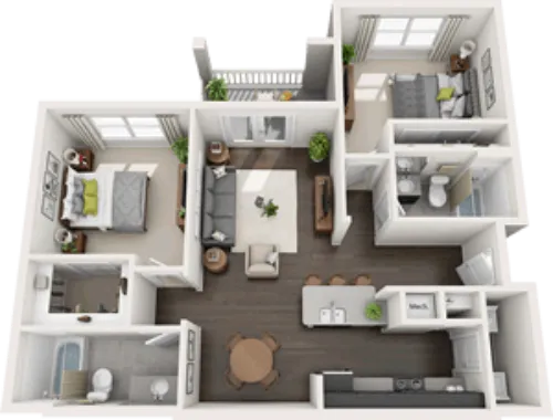 Vineyards at Monterey Lubbock FloorPlan 2