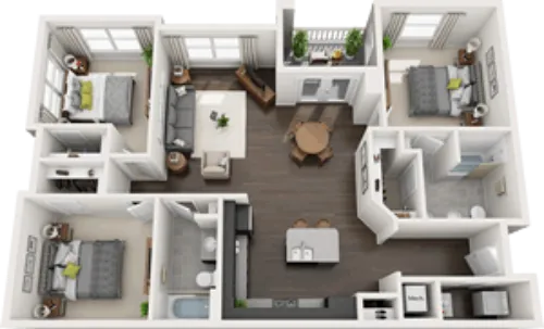 Vineyards at Monterey Lubbock FloorPlan 3