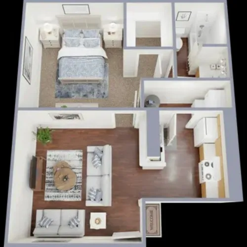 Woodcrest Apartments Lubbock FloorPlan 2