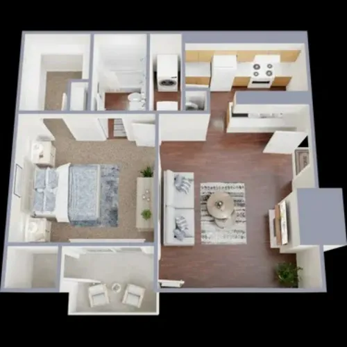 Woodcrest Apartments Lubbock FloorPlan 3