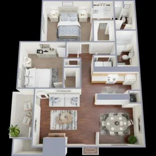 Woodcrest Apartments Lubbock FloorPlan 6