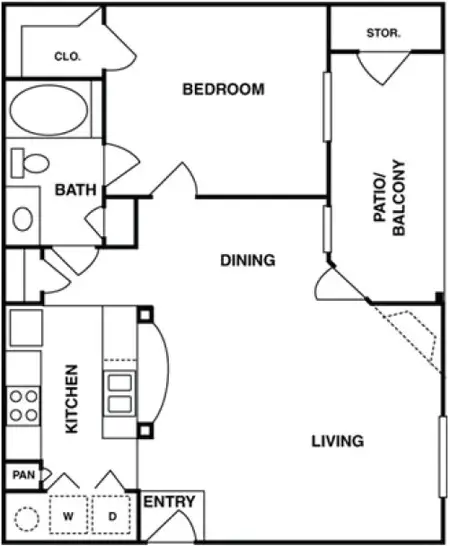 Barnett Apartments Houston FloorPlan 2