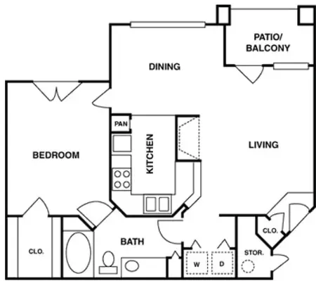 Barnett Apartments Houston FloorPlan 3