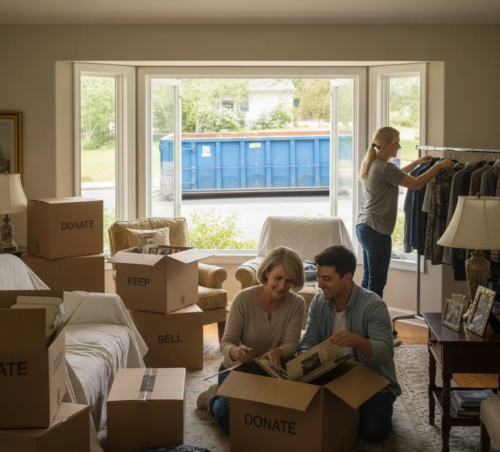 Estate Cleanout with a Dumpster Rental