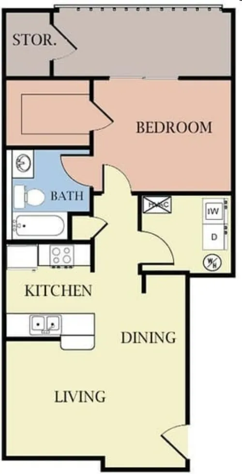 Park at Palm Bay Apartments FloorPlan 1