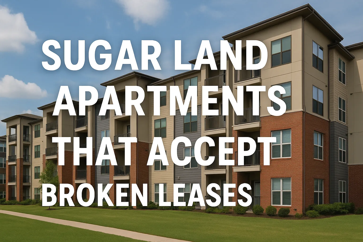 Sugar Land Apartments That Accept Broken Leases