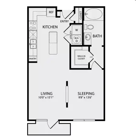 The Hopkins Houston FloorPlan 1