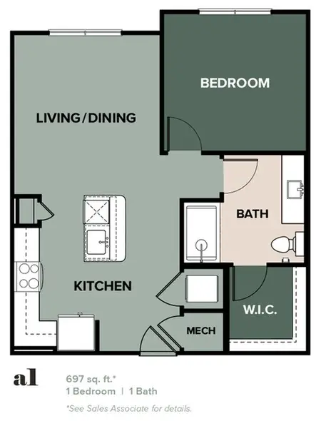 The Standard at Cypress Creek FloorPlan 1