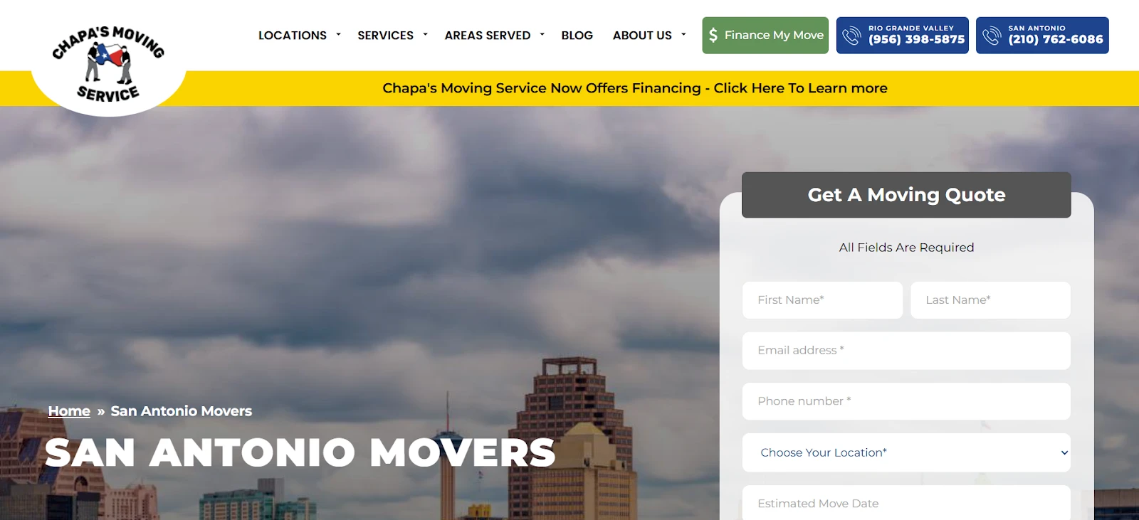 Chapa's Moving Service