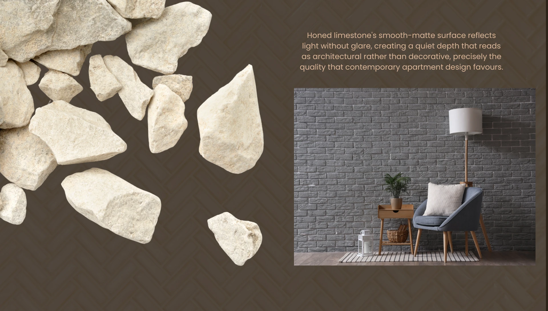 Why limestone reads as contemporary rather than traditional