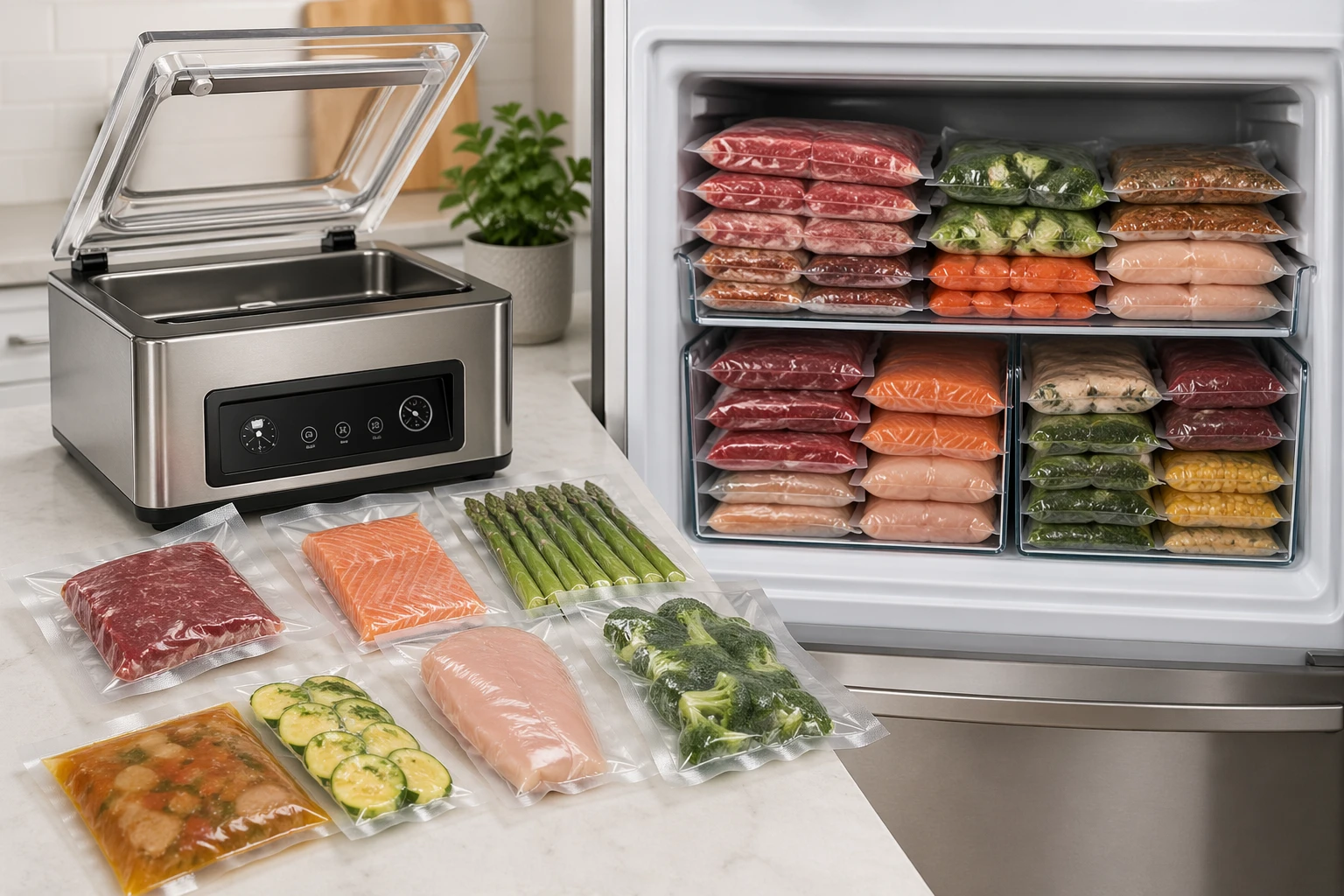 How Chamber Vacuum Sealers Change Freezer Organization