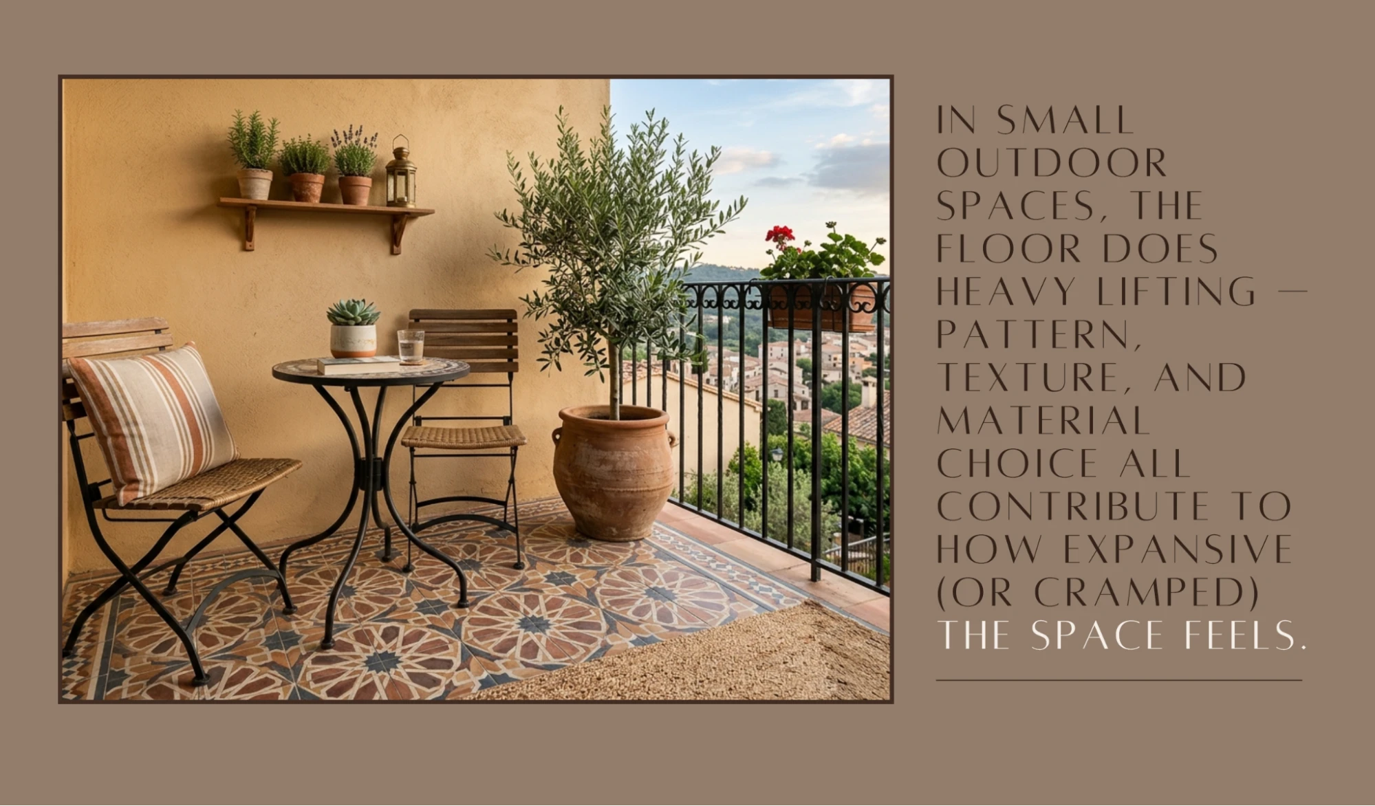 Why small spaces demand more from their materials