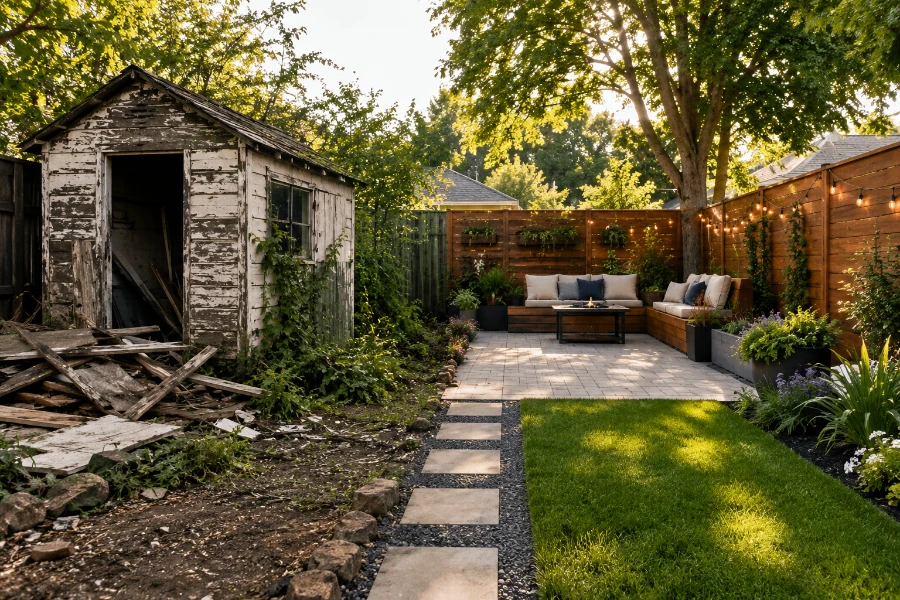 Maximizing Small Space - Strategic Yard Demolition for a Functional Backyard Oasis