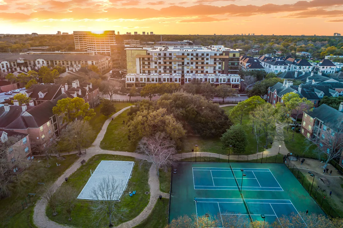 The Hayworth tennis court in Houston