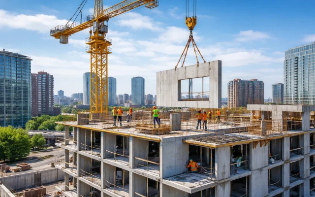 How Rigging and Heavy Lifting Make Modern Apartment Construction Possible