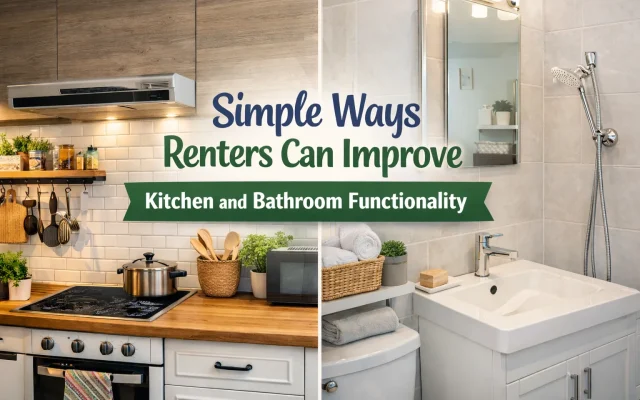 Simple Ways Renters Can Improve Kitchen and Bathroom Functionality