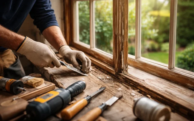 Wood Window Repairing Reviving Elegance with Expertise by ARTAN Window Works